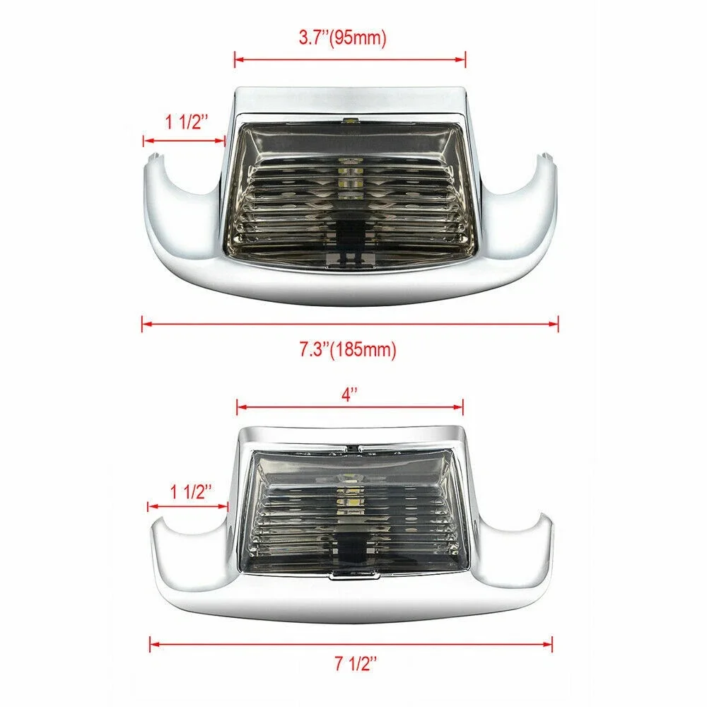 1 قطعة الجبهة/الخلفية الحاجز تلميح ضوء ل هارلي إلكترا الإنزلاق الطريق الملك 1980-2013 FLHT #2