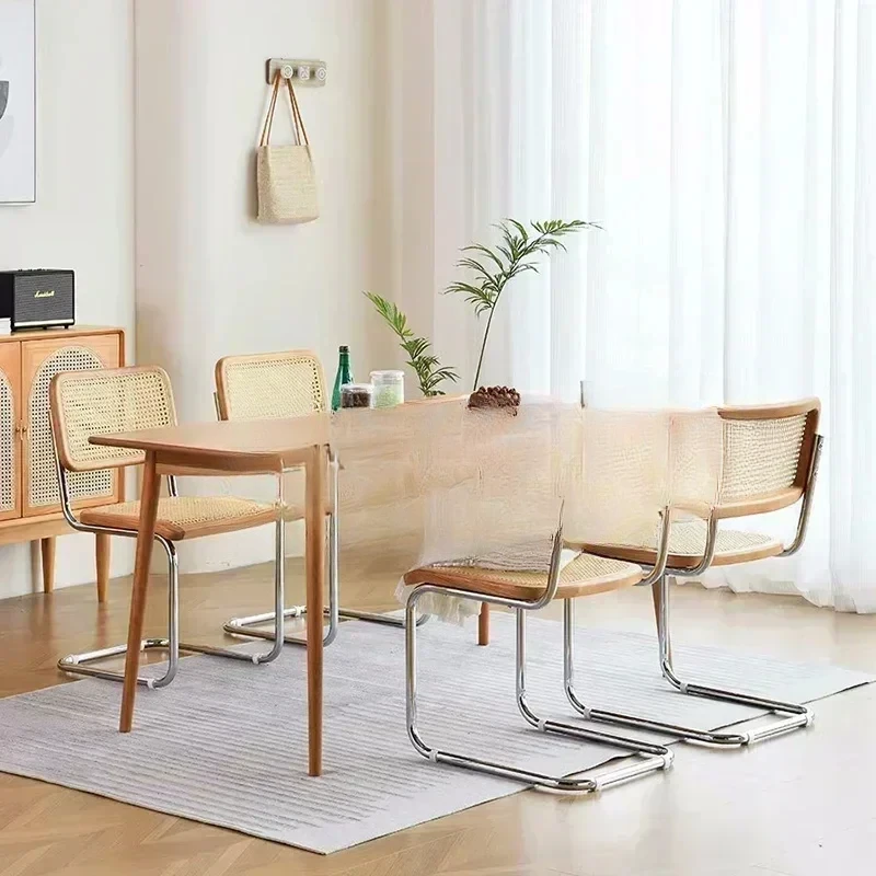 Обеденные стулья Современный дизайнер Nordic Cesca Роскошный салон Уличный стул Эргономичный балкон Sillas Para Comedor Мебель WK50DC