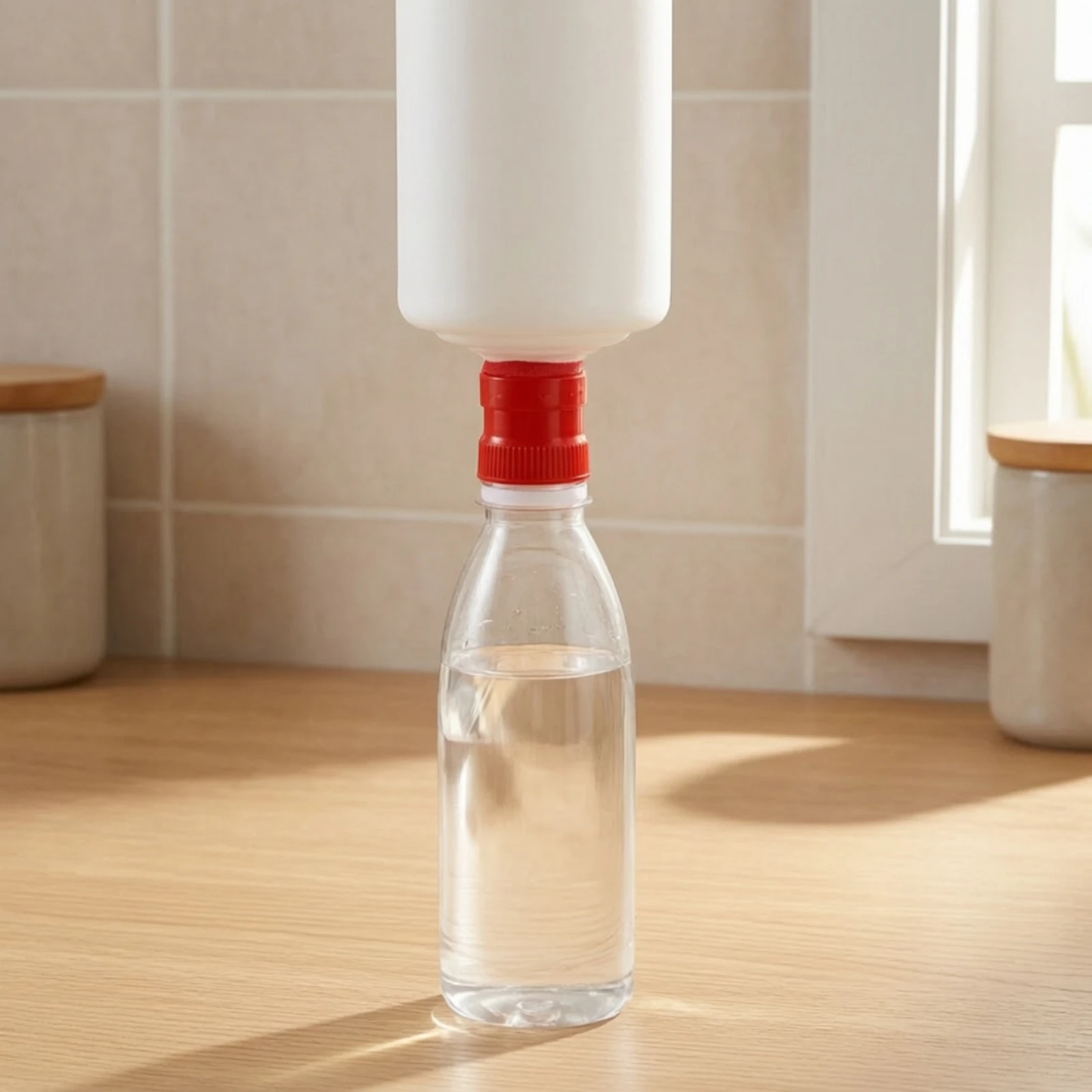 Bottle Mouth Connector Cap Leak Free Decanting Cap with Strap Reseal Caps Compact Portable for Home, Gatherings