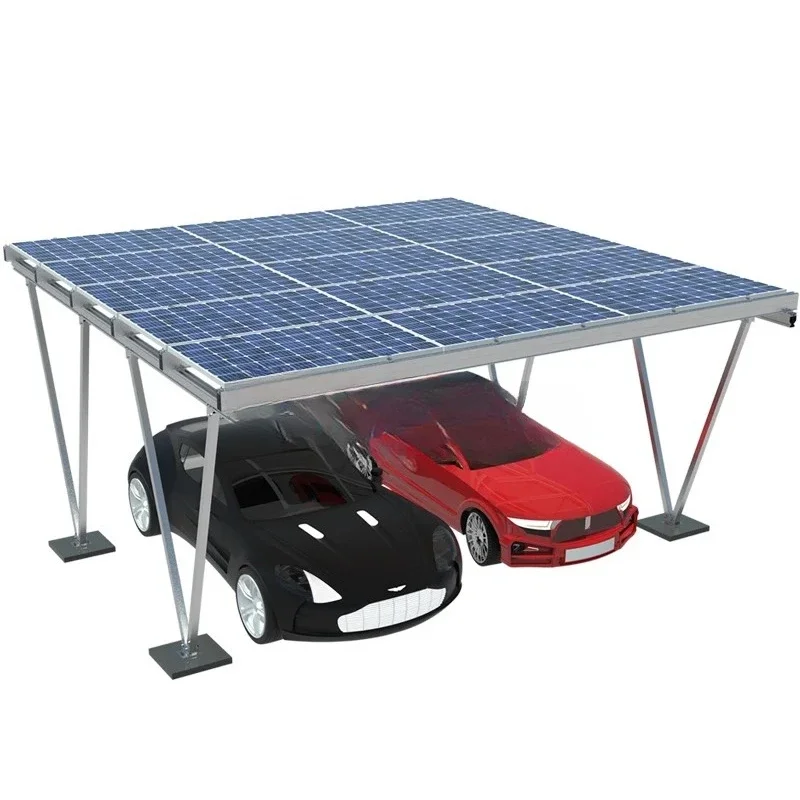

10KW Lightweight Waterproof Solar Carport Structure Aluminum Photovoltaic Solar Carport System Solar Parking Lot