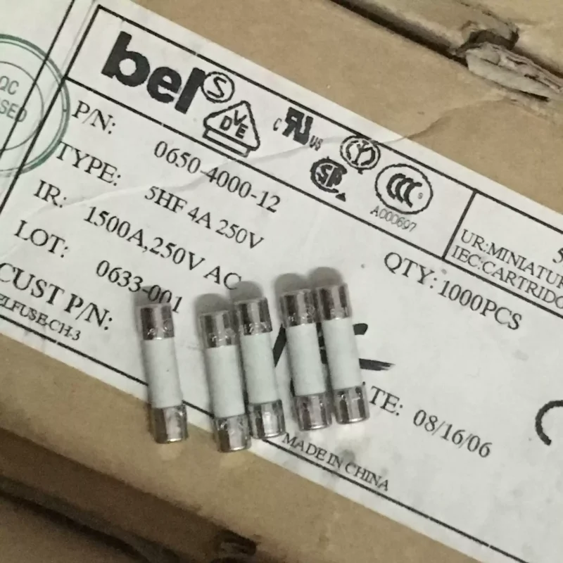 5-100pcs Bel 5FH 4A 250V 5 * 20 ceramic fuse tube F4A 250V fast melting quality