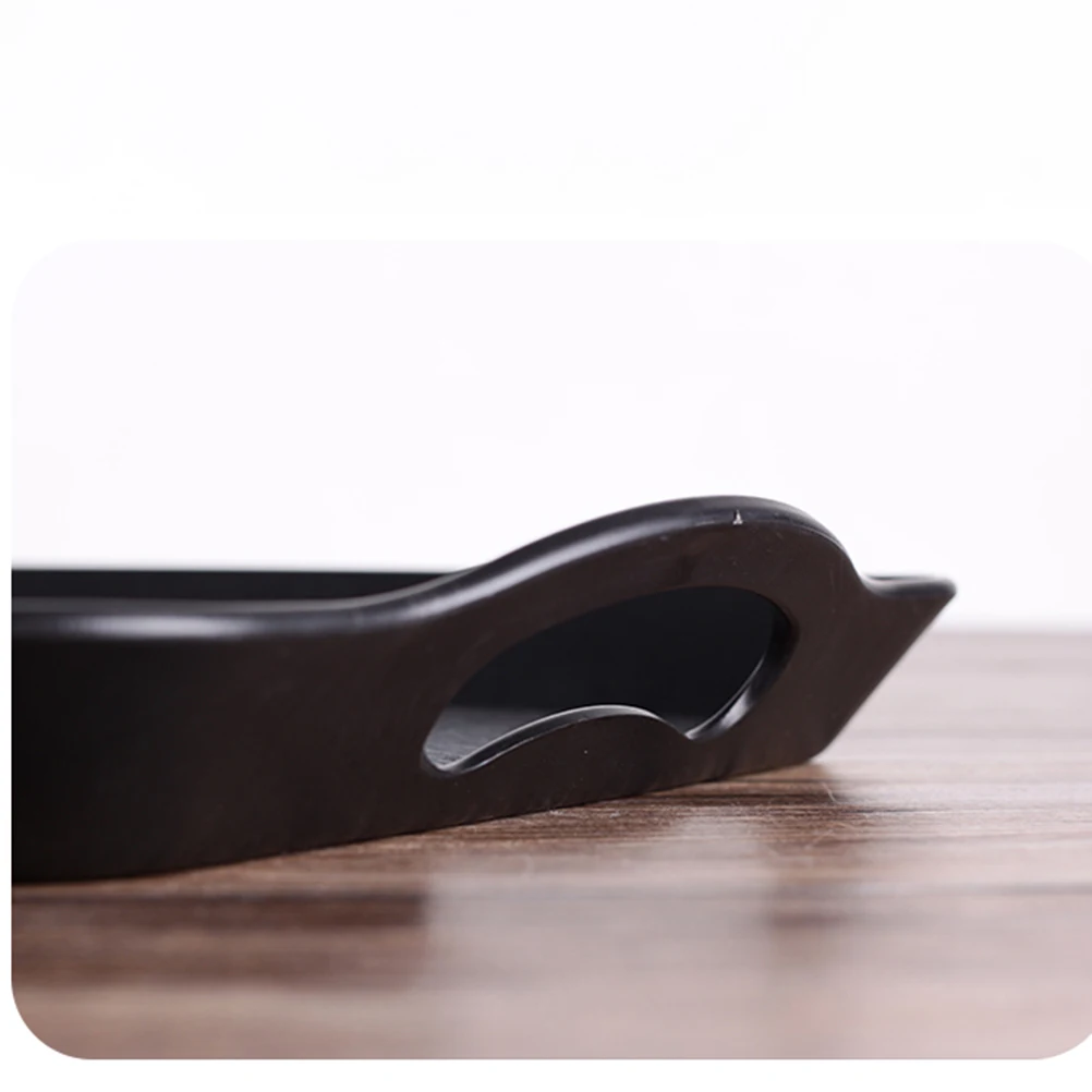 

2 шт. пластиковый сервировочный прямоугольный поднос для еды, нескользящий деревянный узор, меламиновый фруктовый хлеб, поднос для торта для кухни, ресторана, общественного питания