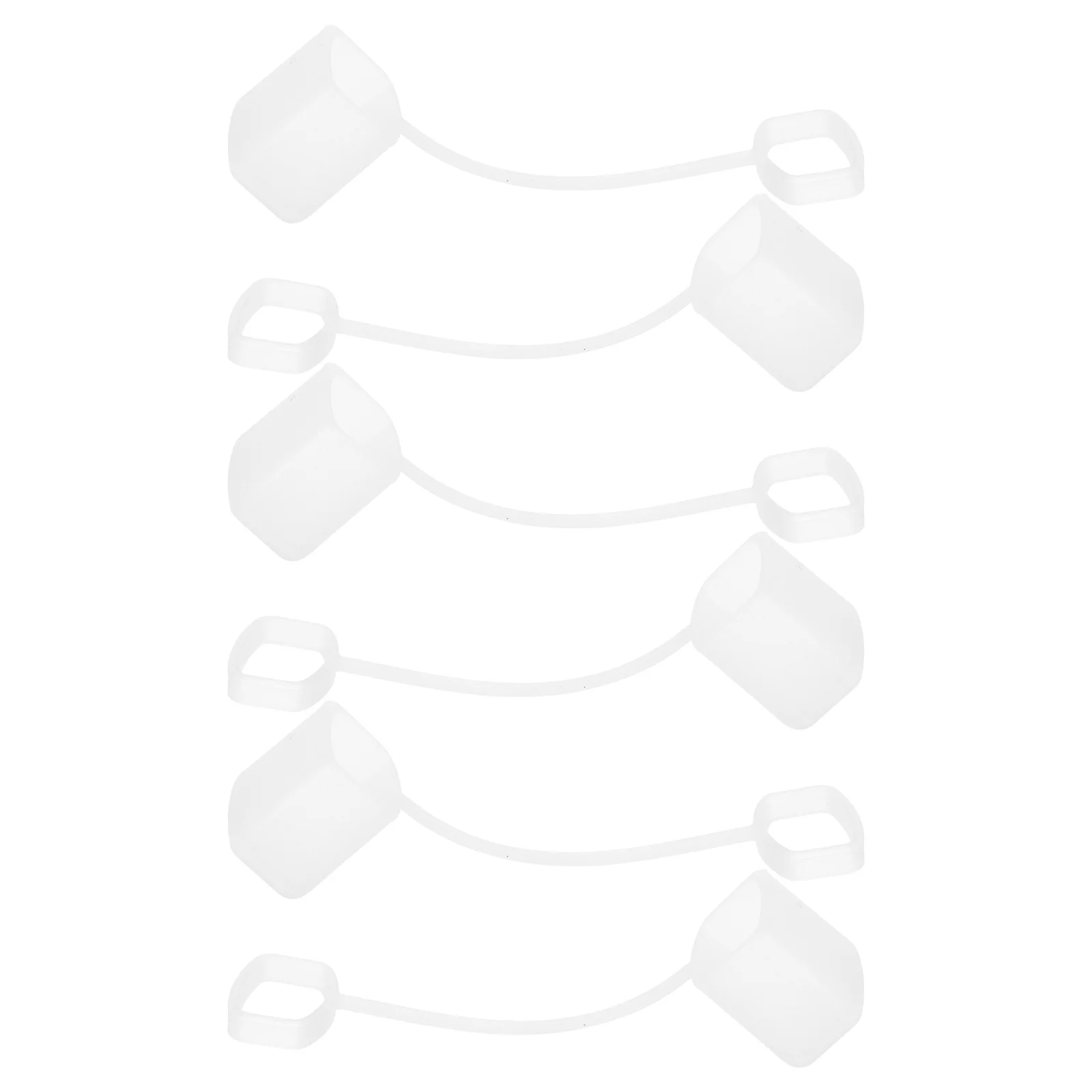 

6 Pcs Kazoo Dust Guard Dirt Resistant Decorative Cover Silicone Thickened Transparent Covers