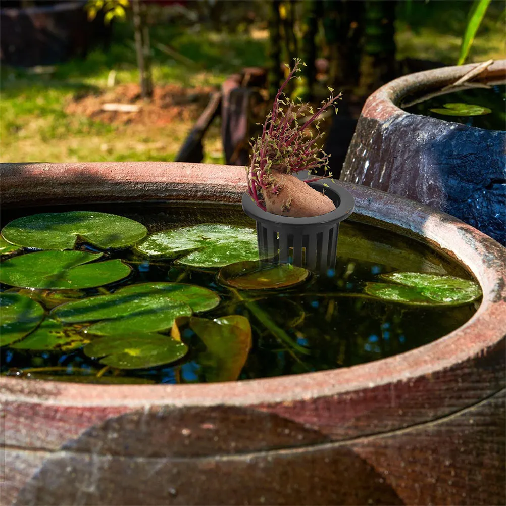 

Набор из 6 подвесных гидропонных корзин для растений, настенный держатель для аквариума, вертикальное озеленение, сетчатые горшки для растений в аквариум/сад