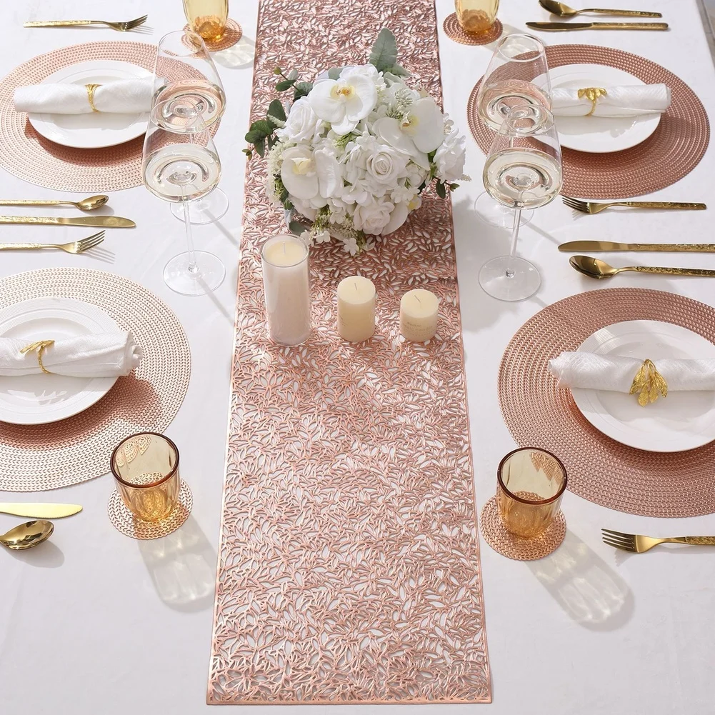 Non Slip Modern PVC Table For RUNNER for Dining and For Living Room Tables Providing Stability and Sleek Appearance