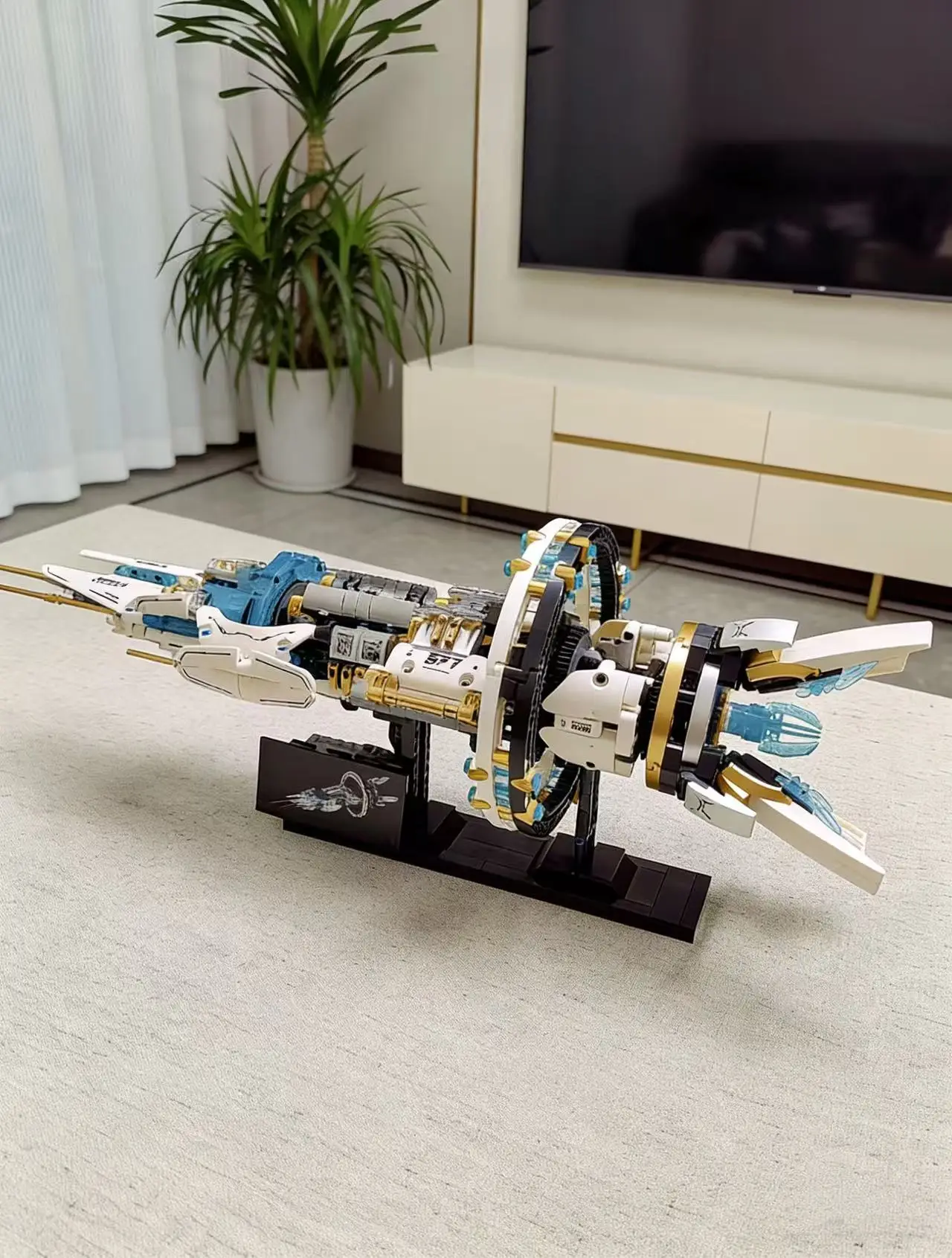 Interstellares Schlachtschiff Space Explorer Holz-Alien-Bausatz 3D-Modell für Erwachsene Geburtstagsgeschenk – Detail 4