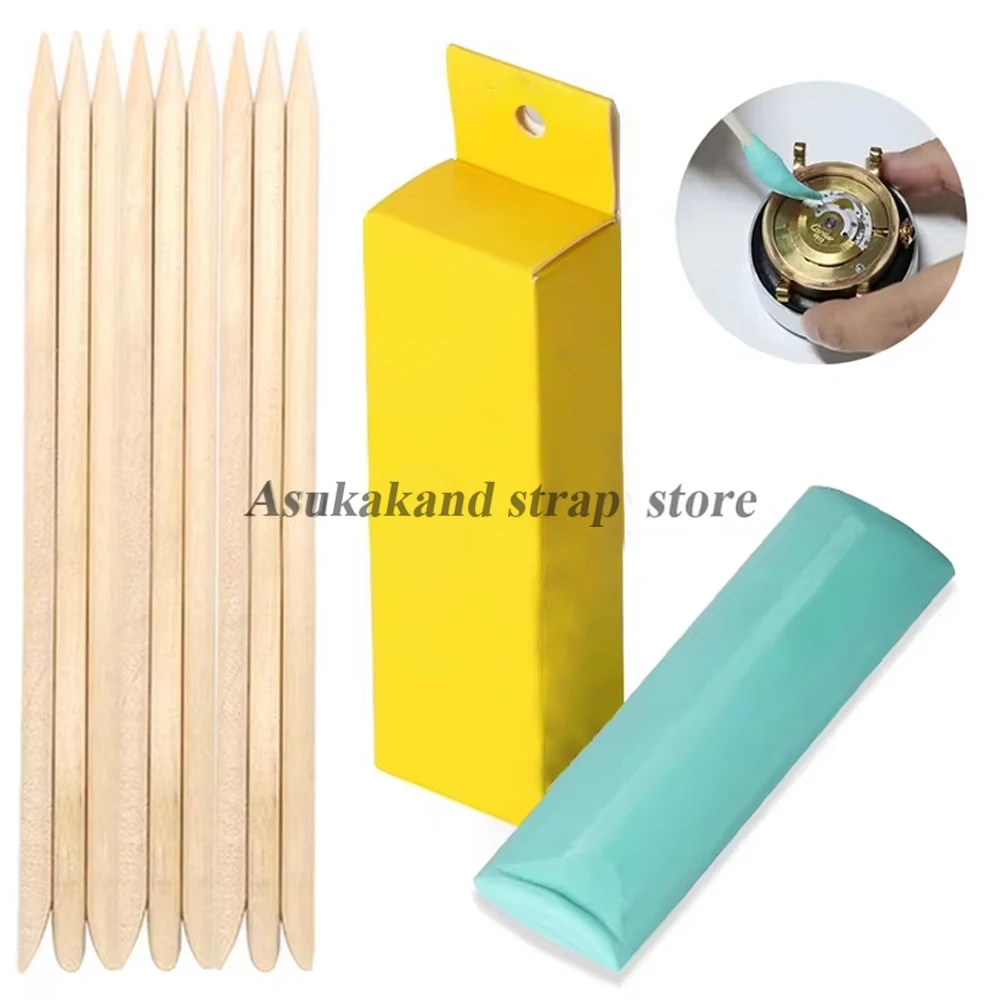 Für Uhrmacher 20 stücke Massivholz Reinigung Stick Willow Holz Stick Geeignet 1 stücke Grüne Uhr Staub Entfernung Werkzeug Uhr zifferblatt Reiniger