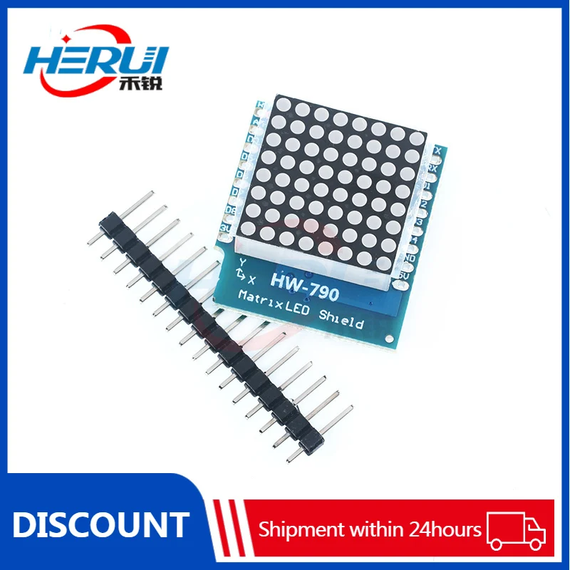 

LED matrix module D1 mini 8x8 matrix LED shielding V1.0.0 for WEMO