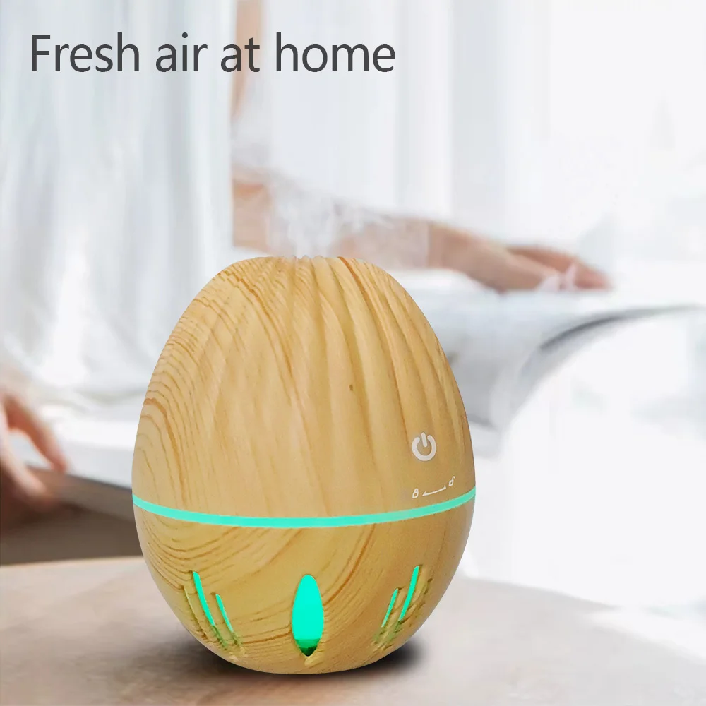 Modern Touch-Control Humidifier  130ml Capacity for Aromatherapy + Air Purification + 7-Color LED