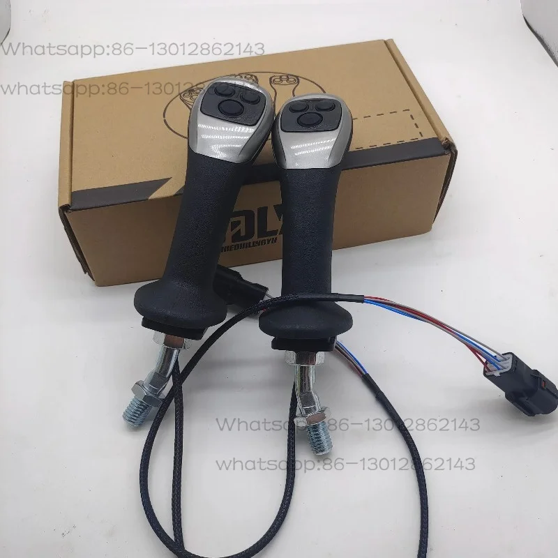 For Xinyuan Wheel Excavator Conversion Clipper Grab Iron Joystick Handle Triple Push Button Pilot Valve Handle Rubber