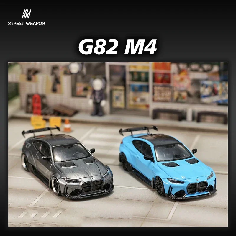 SW 1:64 G82 M4 Diecast Diorama Car Model Collection Street Weapon Warrior