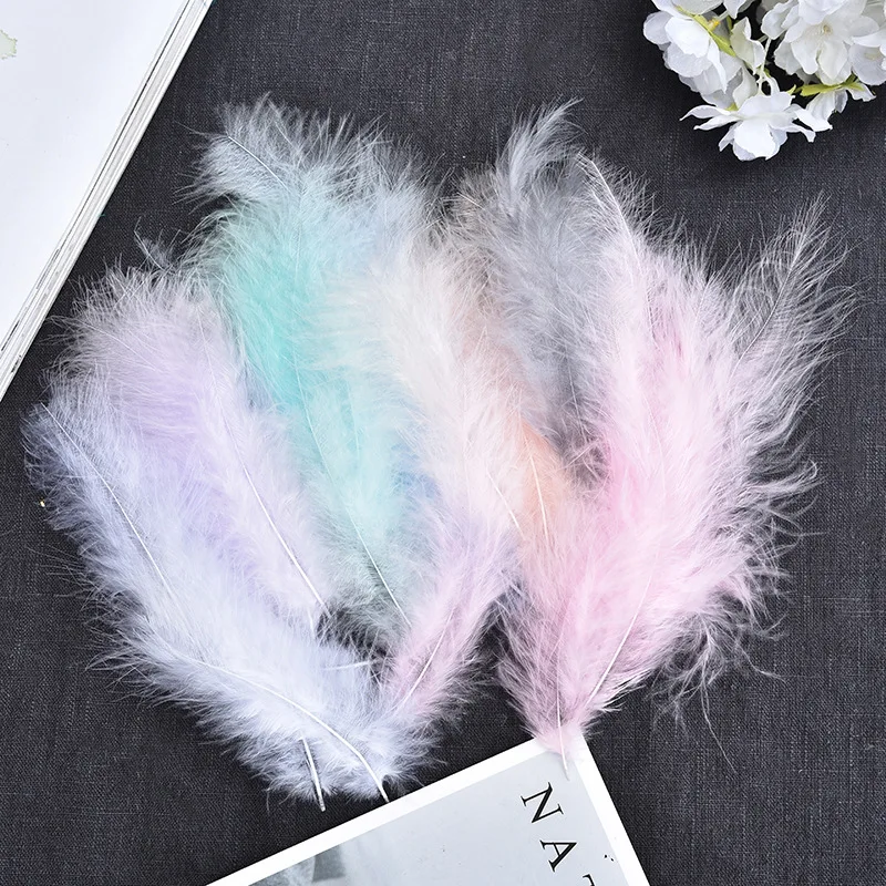 9-15CM/50 Pieces Turkey Feather  DIY Carnival Accessories Dreamcatcher Feather Earrings Handmade Jewelry  Costume