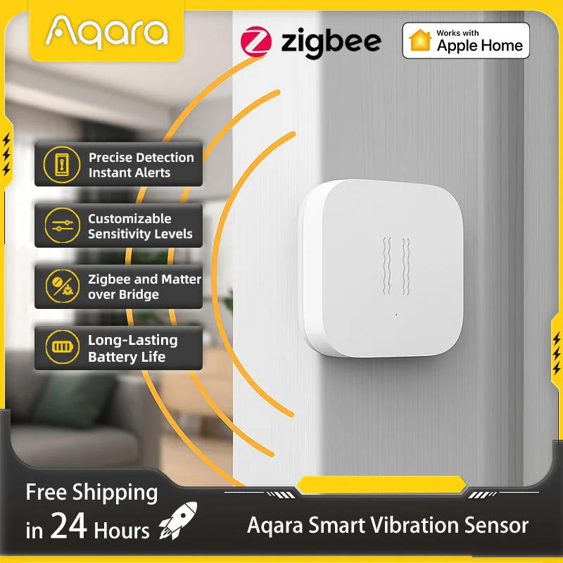 Aqara Wireless Mini Switch Zigbee Sensor Connection Smart Remote One Key Control Button Security Work for Mi Home APP Homekit