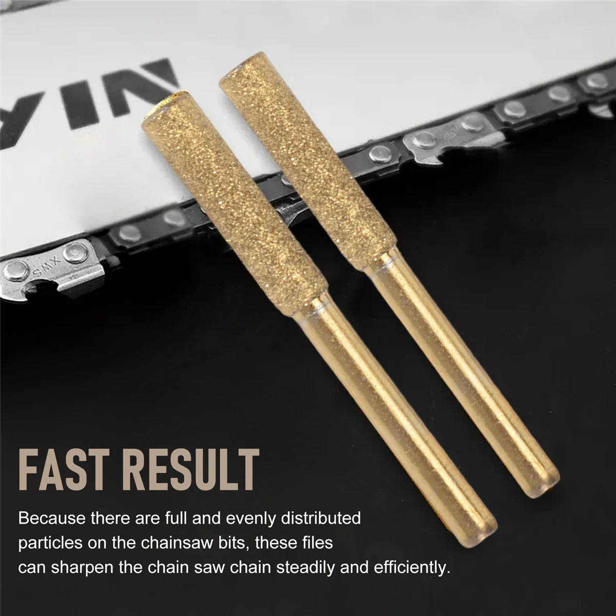 Alta dureza Afiador de motosserra diamante, arquivo de pedra, afiar rodas, 5 polegadas, 32 polegadas, 4,0mm, 8PCs