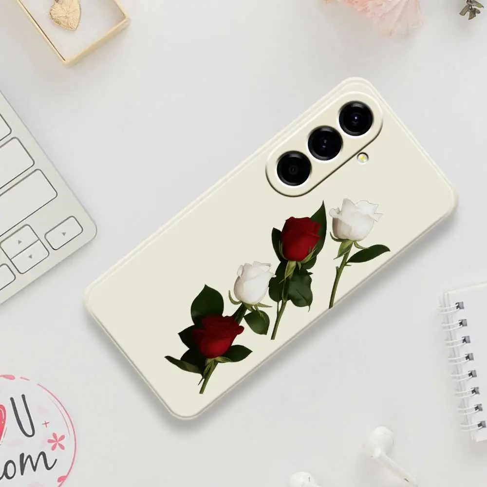 

Чехол для телефона с розовым узором для Samsung Galaxy S25 S24 S23 S22 S21 S20 Ultra Plus S10Plus S24FE S23FE S22FE S21FE S20FE Soft Cover