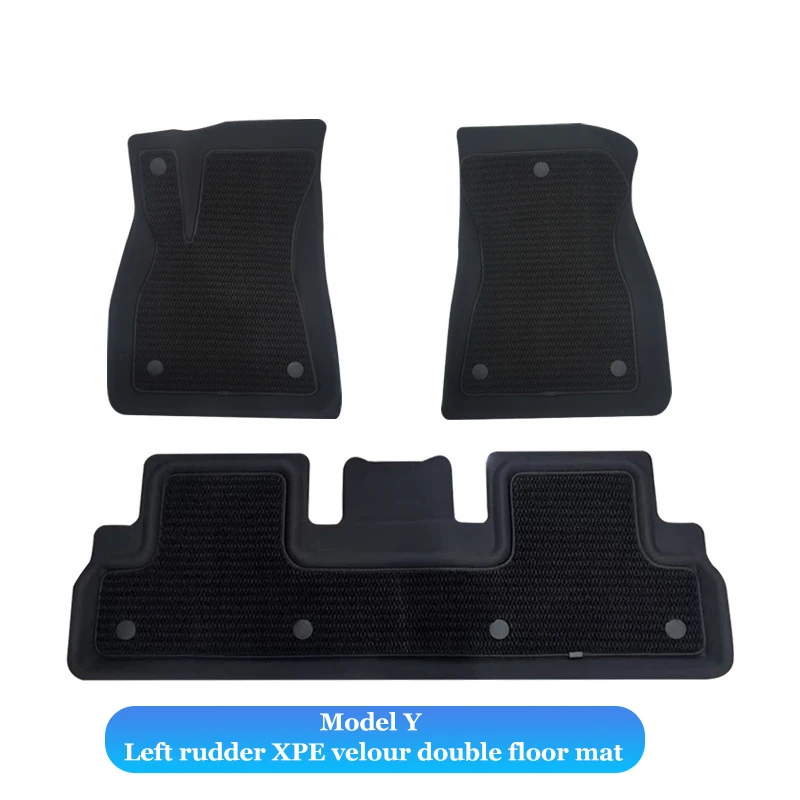 For Tesla Model 3 2018-2023 Model Y 2021-2023 Non-Slip Trunk Floor Mat Accessories XPE TPE Fully Surrounded Waterproof Foot Pad