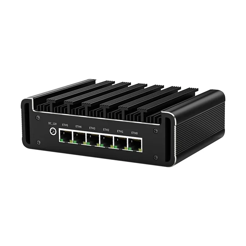 6x2.5G i226-V Intel N100 Firewall Appliance Mini PC DDR5 Max 16GB 2xM.2 NVMe Industrial Computer pfSense Router OPNsense Proxmox