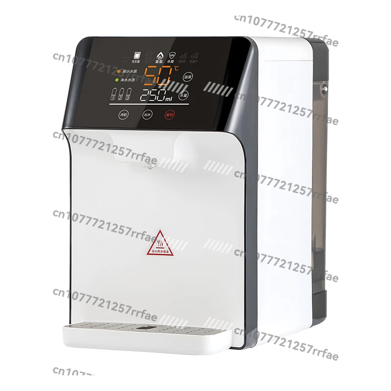 

Electric Hydrogen Water Dispenser Reverse Osmosis Alkaline Filter Hot and Cold Water Purifier Desktop Installation Plastic
