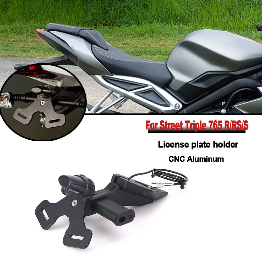 

Новый держатель номерного знака мотоцикла, аккуратный кронштейн, средство для устранения крыльев, задняя бабка для Street Triple 765 R/RS/S 675 Daytona 675/R