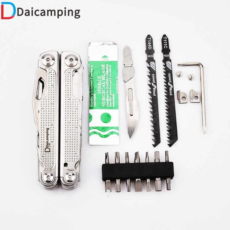 Daicamping DL301 Multitools Multifunctional Tools Multi-tool Folding Knives Clamp Cutters EDC Multifunctional Manual Plier