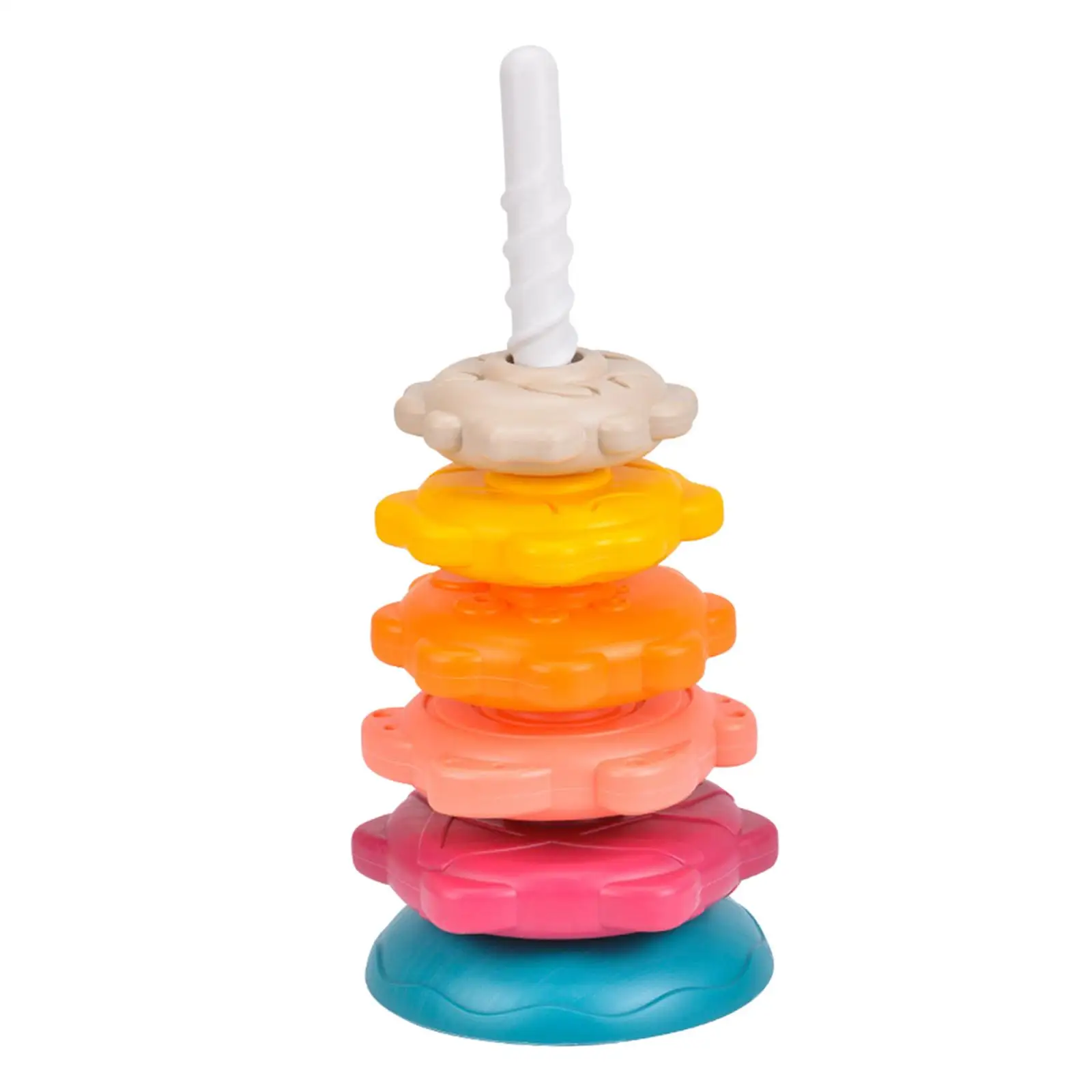 Stacking Toys Color Shape Recognition Early Education Baby Toy Rainbow Rainbow Stacking Toy for Children