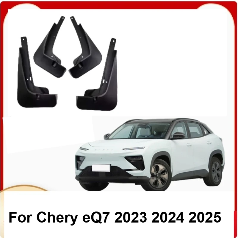 

For Chery eQ7 2023 2024 2025 Mud Flaps Car Splash Guards Fender Protector 4pcs Mudguards Accessories
