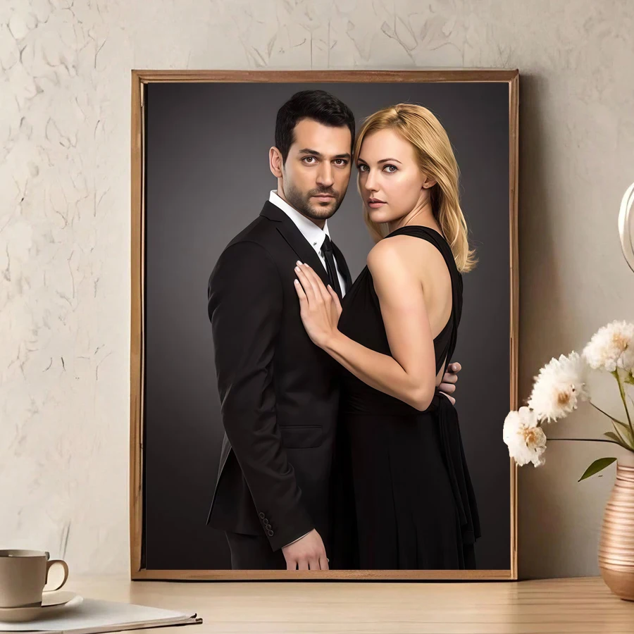 Póster de Lienzo Impreso Personalizado, Póster de Anime y Videojuegos, Pintura con Tu Foto, Regalo Personalizado, Figura Personalizada, Decoración del Hogar con Animales y Mascotas