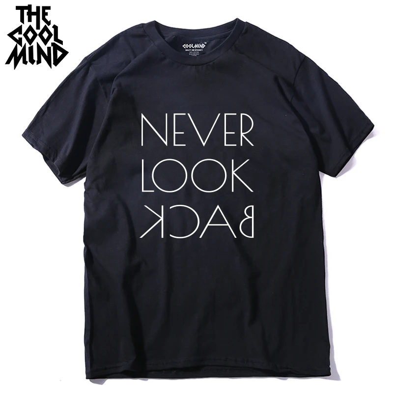 COOLMIND QI0129 100% Cotton Short Sleeve Funny T Shirt Casual Summer Mens Tee Shirts Loose O-Neck Men T-Shirt Streetwear T-Shirt