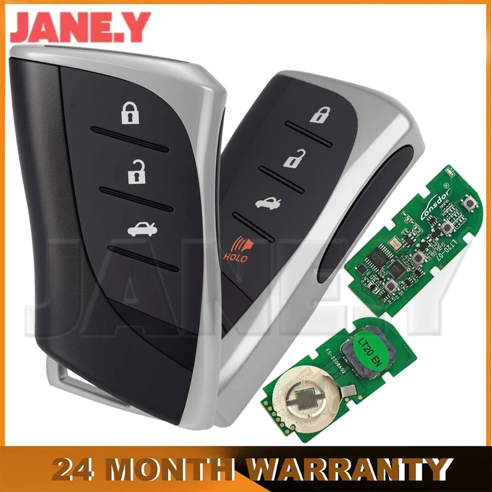 JANE.Y - Lonsdor LT20-07EN Generable Bluetooth Car Key For Lexus RX ES300h ES200 LS500 LS500H Fit 8A AA A9 BA Chip Smart Key Fob
