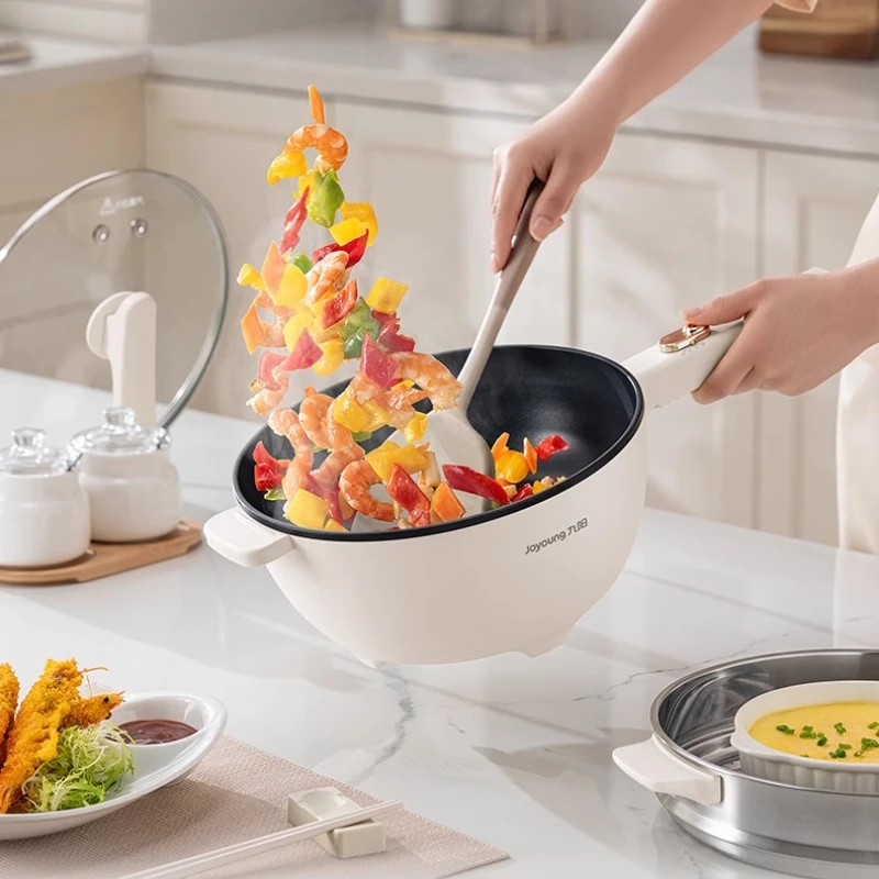 

Electric Wok Hot Pot Electric Pot Multifunctional Household Wok Cooking and Frying Integrated Non-stick Kitchen Appliances