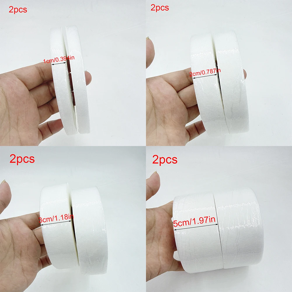 2pcs/set Double-sided Interlining Adhesive Fabric Clothes Iron On Hem Tape Interlining Web DIY Sewing Patchwork Hot Melt Tape