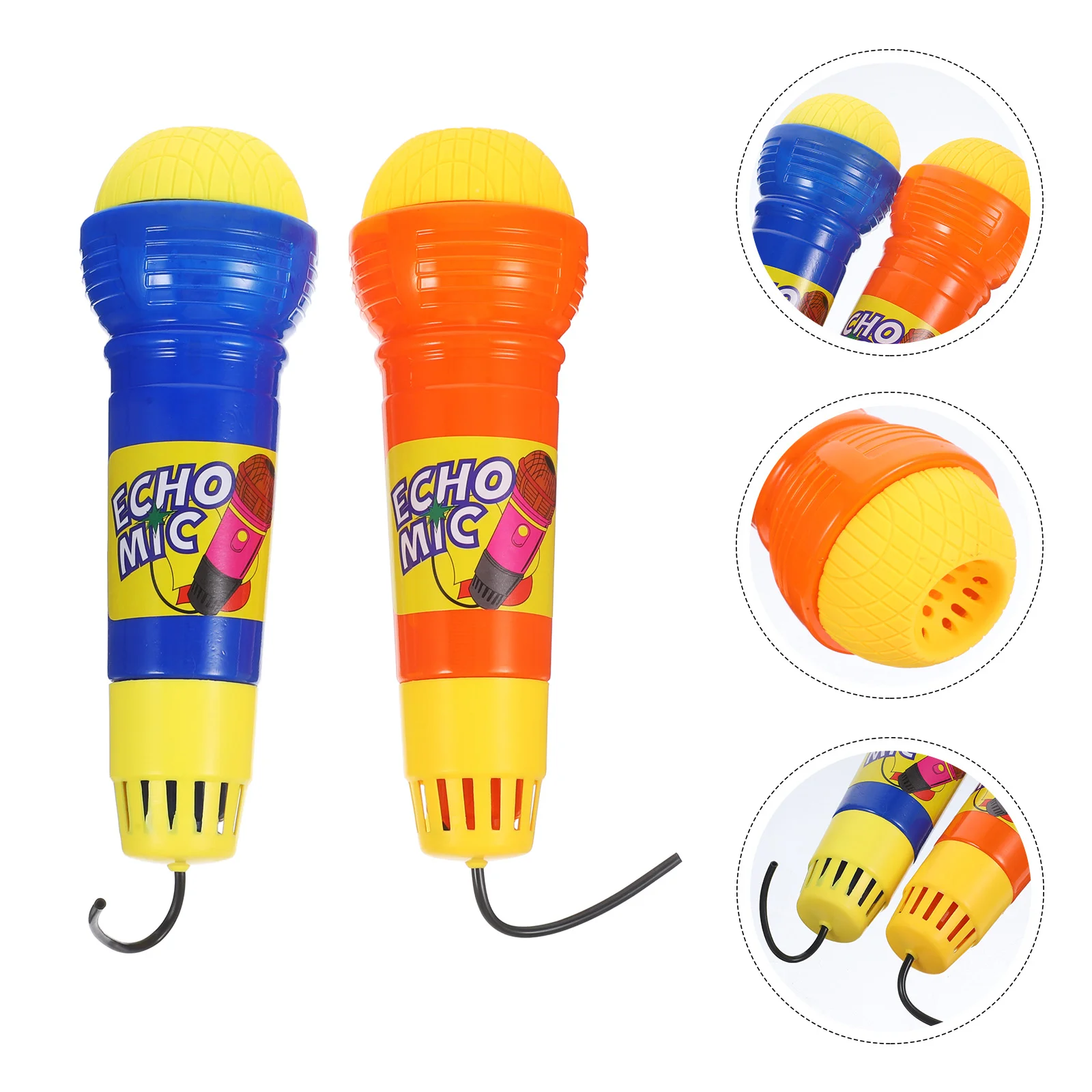 

3pcs Echo Microphone Toy Pretend Play Novelty Toy for Kids Children (No Needed) kids echo microphone