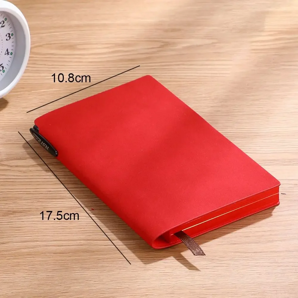 Durable Soft A6 Notebook Retro Fashions Leather Diary Non-bleeding Ink Thickened Pocket Notebook School Supplies
