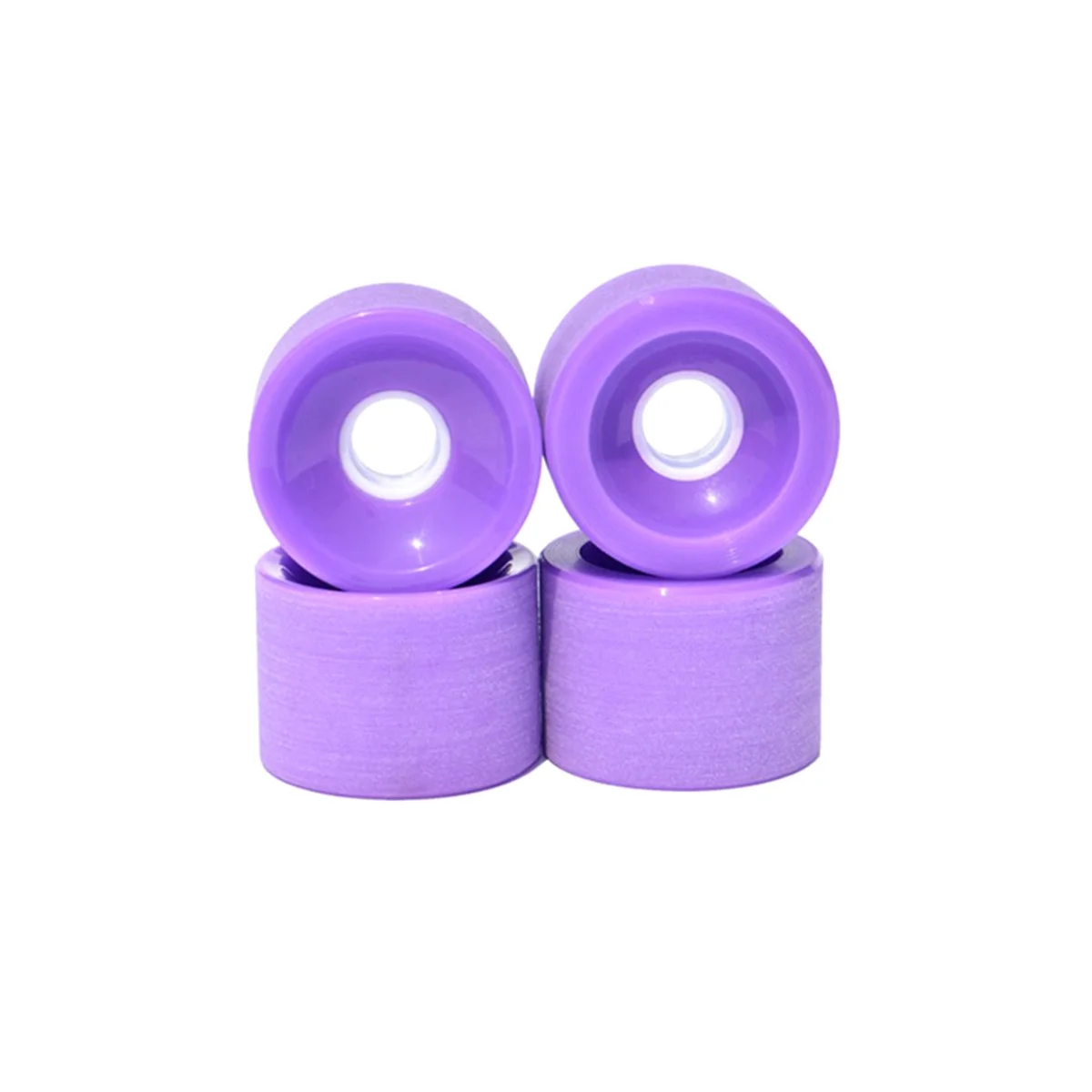 4Pcs 70x51mm Surf Skateboard Wheels Longboard Low Noise Wear-Resisting Road Field Skating with Tool and Gaskets(Purple)