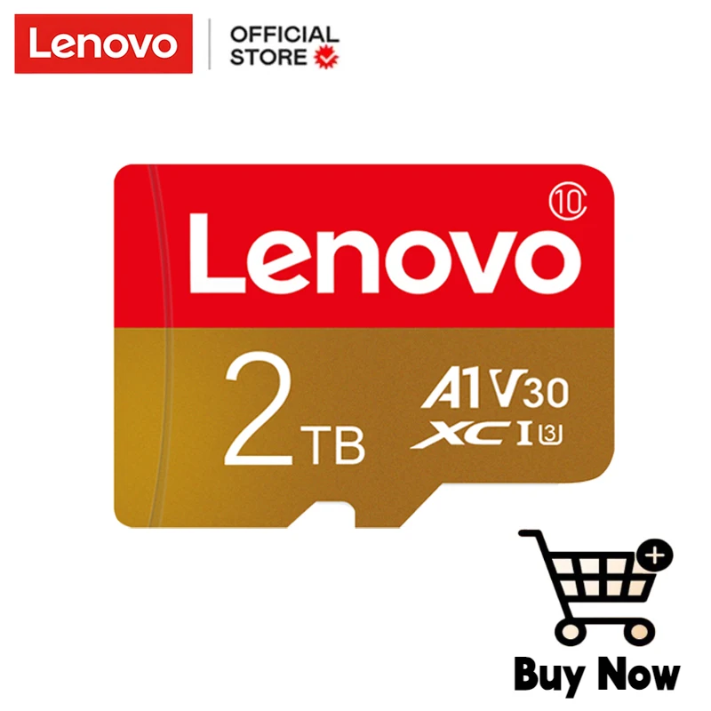 Karta pamięci Lenovo Micro TF SD Mini 2TB Class10 128GB Szybka karta pamięci flash Cartao De Memoria do urządzeń cyfrowych