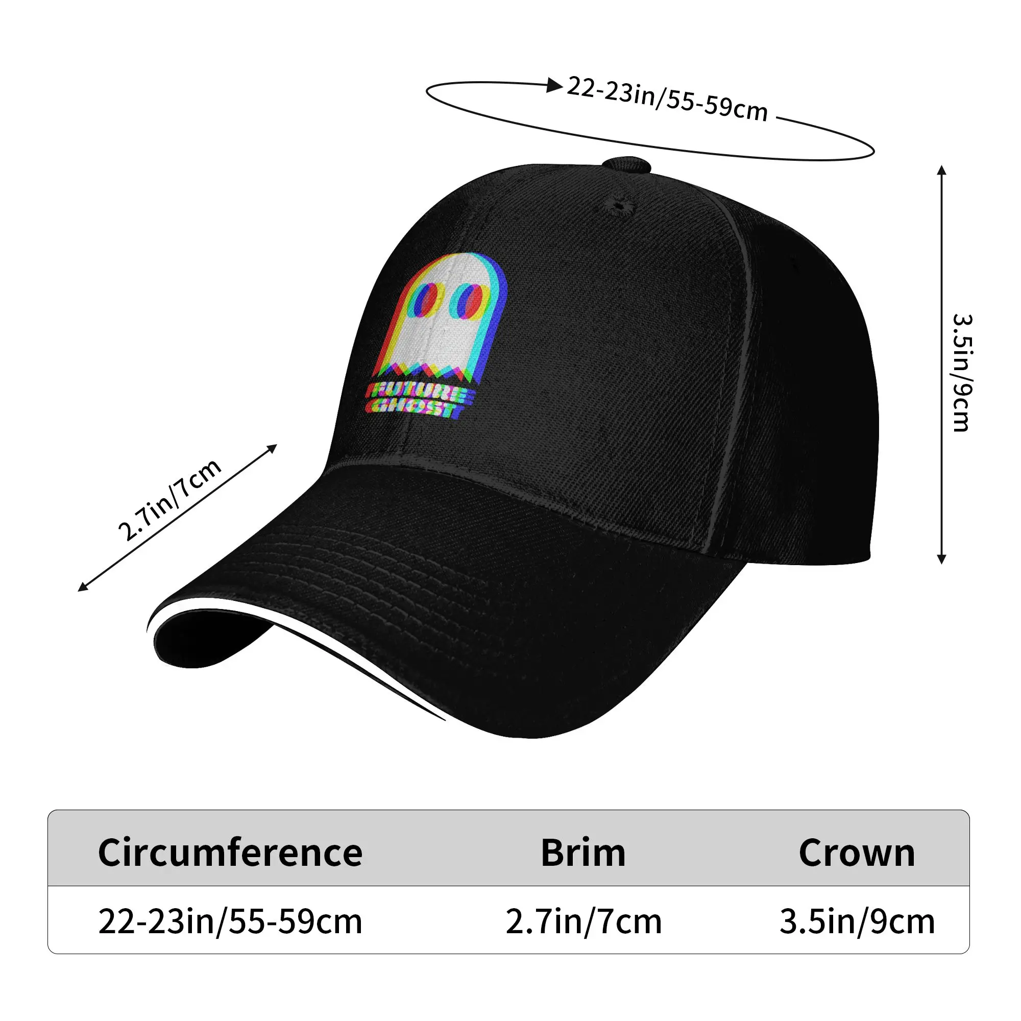 Future Ghost Halloween Trippy Vaporwave EDM Techno Rave Baseball Cap  Outdoor Sport Dropshipping Trucker Hat Custom Baseball Cap
