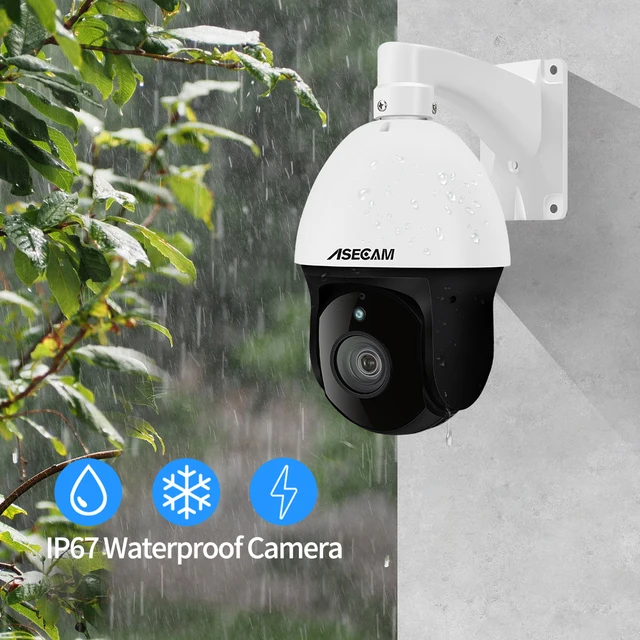 8MP 4K IP Camera Outdoor PTZ 30X Optical Zoom CCTV Onvif H.265 Dome POE Vehicle Detection Security Camera Hikvision Compatible 6