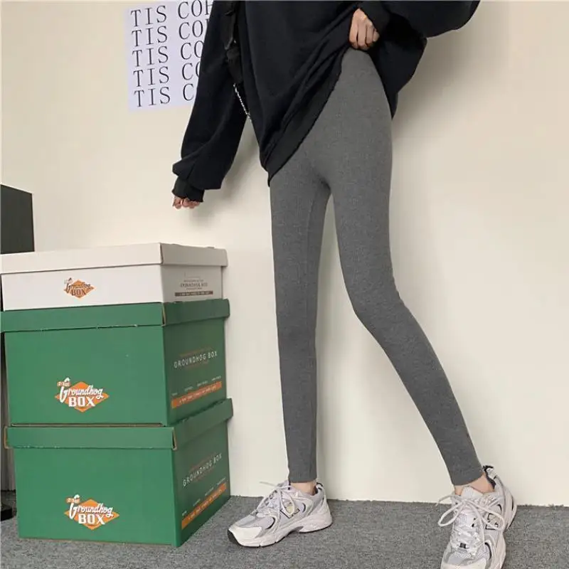 Damskie legginsy spodnie świąteczne obcisłe wiosenne letnie z efektem szczotkowania uniwersalne gotyckie nieregularne punkowe ażurowe beżowe uniwersalne push-up