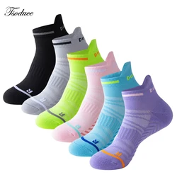 Ankle Socks Athletic Cushioned Reinforced Heel and Toe Breathable Mesh Performance Arch Support Sports Running Quarter Tab Socks