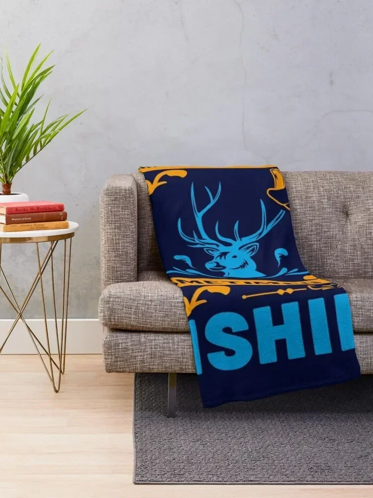 I’m not al ways thinking about hunting some times it’s fishing t-shirt design Throw Blanket Thermal Plaid on the sofa Blankets