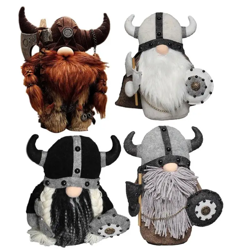 

Nordics Viking Gnomes Reusable Resin Tabletop Statue Decor Plush Gnome Doll Decoration For Fireplace Christmas Tree DecorOutdoor