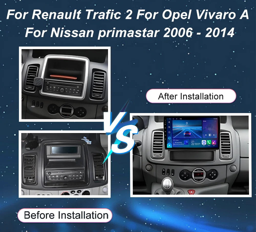 راديو سيارة أندرويد 15 لرينو ترافيك 2 لأوبل فيفارو أ لنيسان بريماستار 2006 - 2014 ملاحة تلقائية نظام تحديد المواقع Carplay 4G + Wifi #2