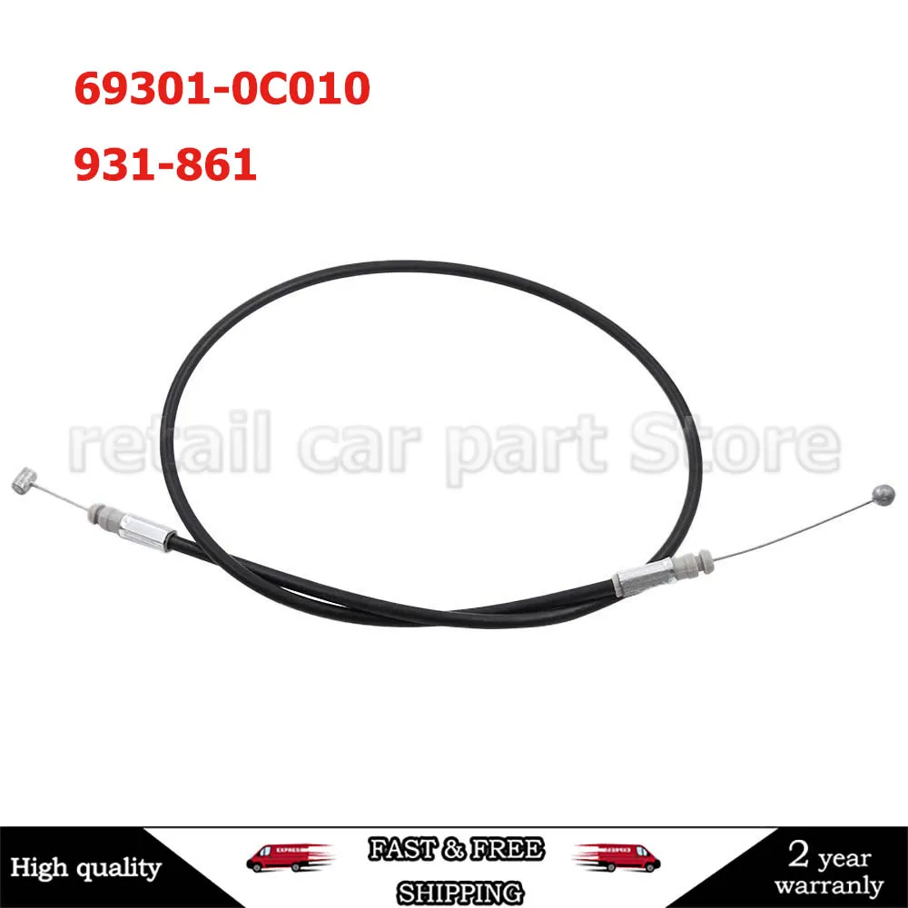 69301-0C010 693010C010 931-861 Liftgate Tailgate Hatch Lock Control Cable fits Door Cable Assembly For Toyota Sequoia 2001-2007