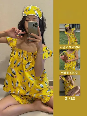 여성용 잠옷 여성 여자 여름 여름용 여유로운 여유로운 여유로운 여성용 잠옷 여성 여자 여름 신상 신상 잠옷 잠옷