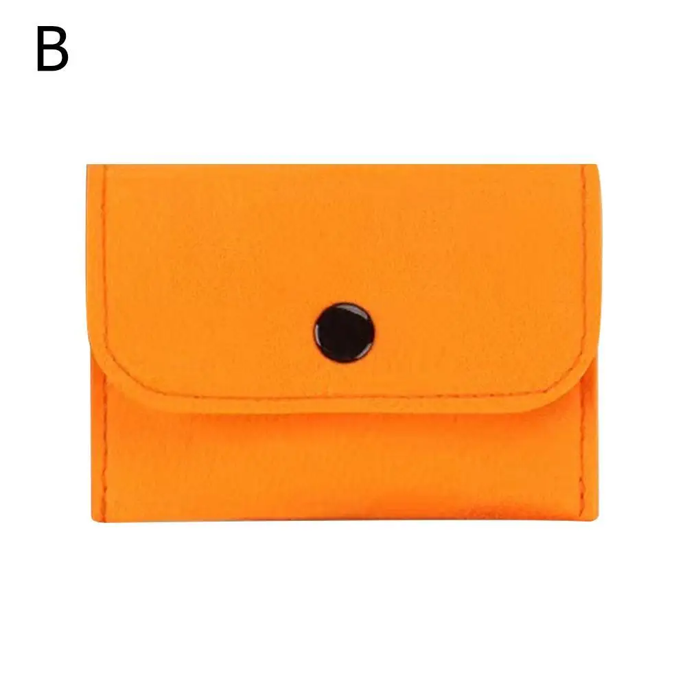Felt Buckle Zero Wallet Portable And Cute Card Package Case Card Wallet Card Leather Mini Business Coin Felt R3Y5