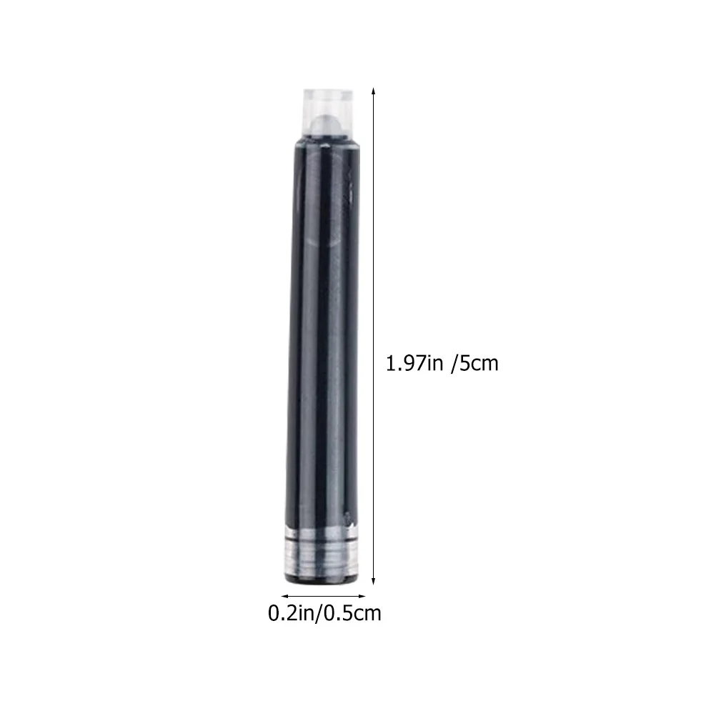 4 Kantong Isi Ulang Tinta Fountain Pen Kartrid Tinta Portabel Universal Desain Ergonomis untuk Penggunaan Kantor Sekolah Pena Fountain
