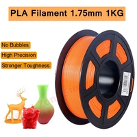 3D Printer PLA Filament 1.75mm 1KG Orange/Red/Silver for Creality Ender 3 Pro Ender 5 CR-10 3D Printers Accessories