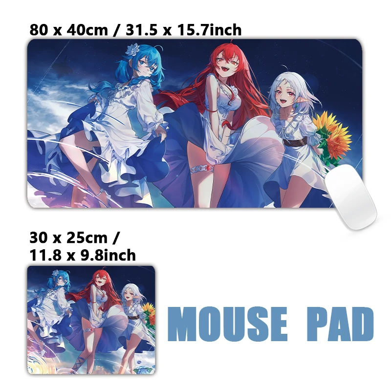 Beautiful Anime Characters Roxy Migurdi Sylphiette Eris Boreas Greyrat XXL Large Mouse Pad Desk Mat Mousepad