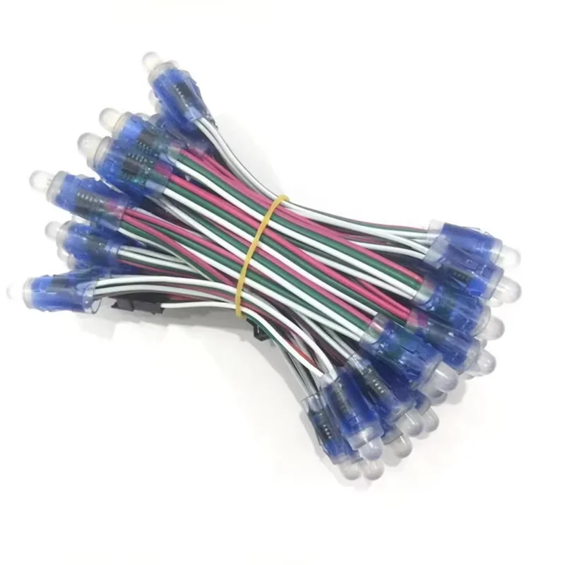 50 pz 4 m/6.5 metri DC5V WS2811 Modulo Luce Pixel LED a Colori 12mm 10 cm/15 cm fili IP65 impermeabile RGB LED Digitale corde