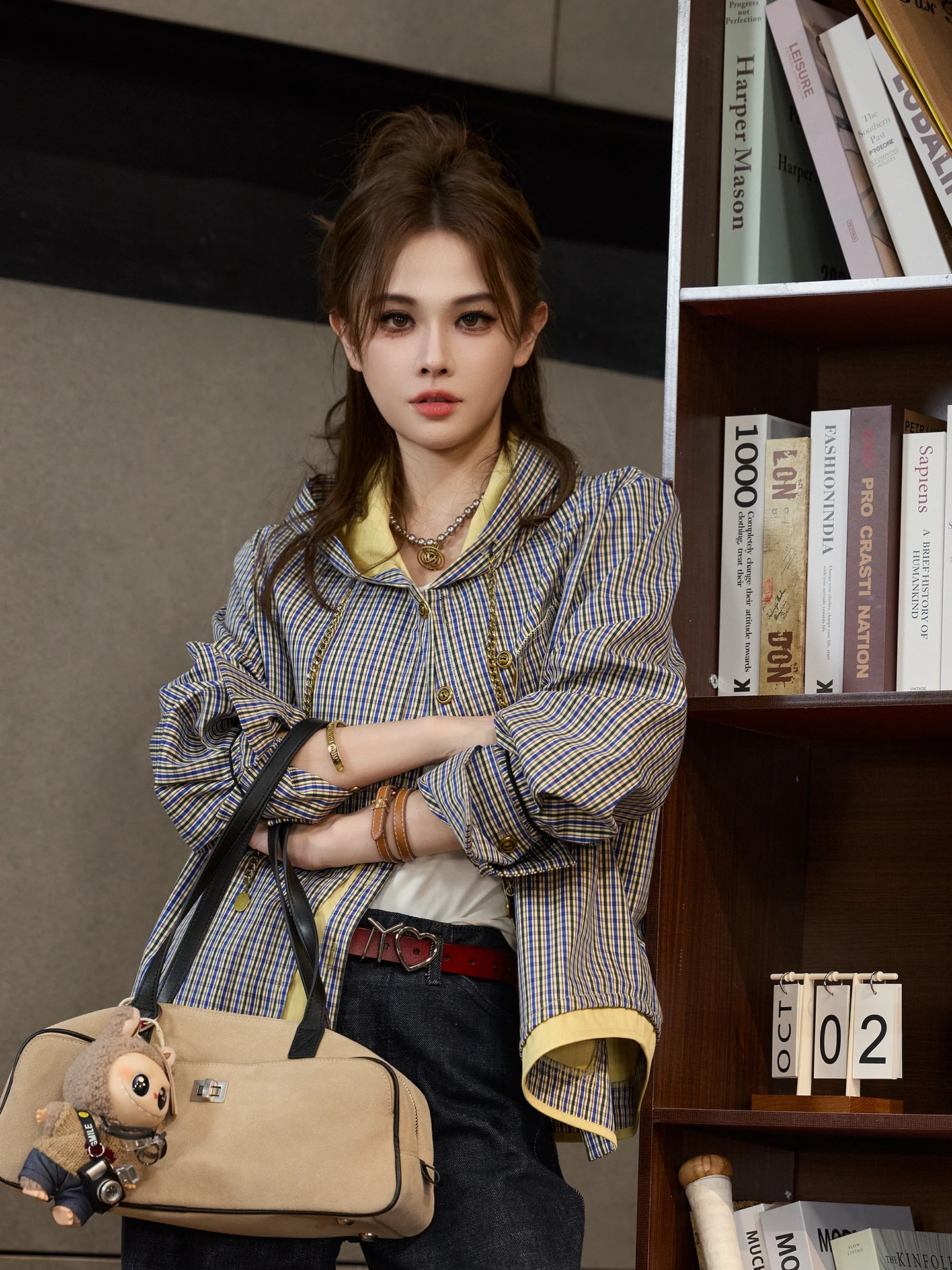 

Женская куртка TUNT осенне-зимняя, в клетку, цветная, повседневная, желтая, с капюшоном, из смесового хлопка и нейлона, с эластичным волокном, прямой подол, на молнии